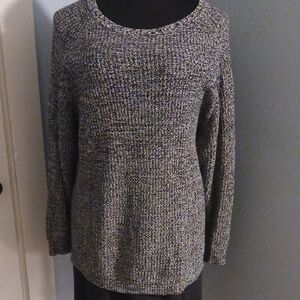 Women's B&W Knit Oversized Sweater